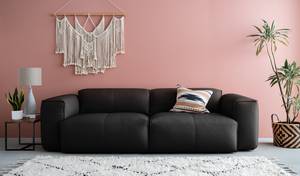 3-Sitzer Sofa HUDSON Echtleder Neka: Schwarz