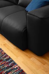 3-Sitzer Sofa HUDSON Echtleder Neka: Schwarz