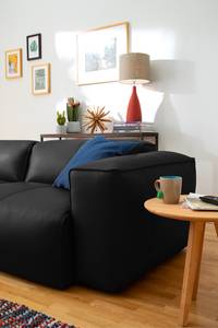 3-Sitzer Sofa HUDSON Echtleder Neka: Schwarz