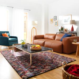 3-Sitzer Sofa HUDSON Echtleder Dub: Braun