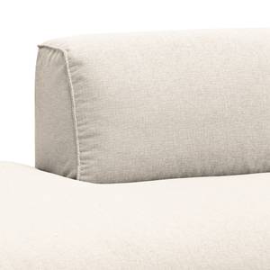 Grand canapé Hudson Tissu Tissu Saia: Beige - Accoudoir monté à gauche (vu de face)