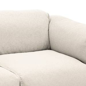 Grand canapé Hudson Tissu Tissu Saia: Beige - Accoudoir monté à gauche (vu de face)