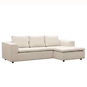 Ecksofa Brooklyn II Webstoff Webstoff Saia: Beige - Longchair davorstehend rechts