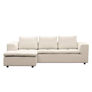 Ecksofa Brooklyn II Webstoff Webstoff Saia: Beige - Longchair davorstehend links