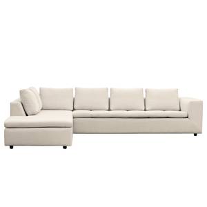 Ecksofa Brooklyn IV Webstoff Webstoff Saia: Beige - Breite: 312 cm - Ottomane davorstehend links