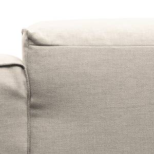 Canapé d’angle 3 places HUDSON Tissu Saia: Beige - Largeur : 328 cm - Méridienne courte à gauche (vue de face)
