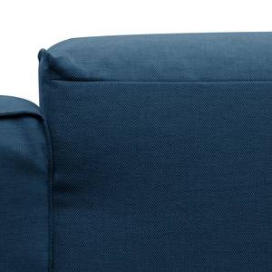 Ecksofa HUDSON 3-Sitzer mit Longchair Webstoff Anda II: Blau - Breite: 328 cm - Longchair davorstehend links