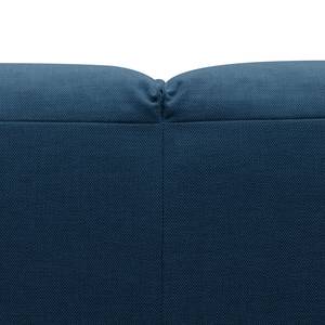 Ecksofa HUDSON 3-Sitzer mit Longchair Webstoff Anda II: Blau - Breite: 328 cm - Longchair davorstehend links