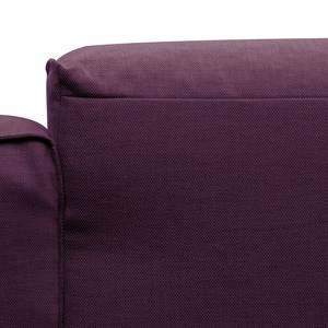 Ecksofa HUDSON 3-Sitzer mit Longchair Webstoff Anda II: Violett - Breite: 328 cm - Longchair davorstehend links