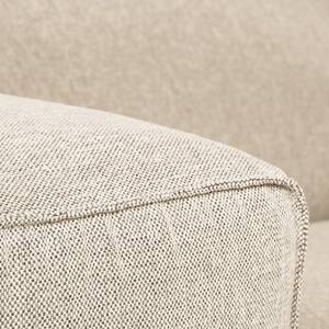 Ecksofa HUDSON mit Rundecke Webstoff Saia: Beige - Ecke davorstehend rechts