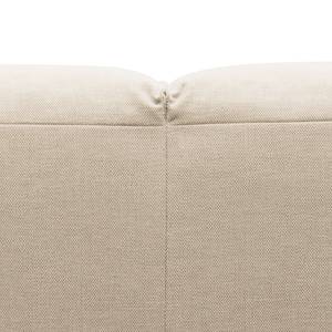 Canapé d’angle à bords arrondis HUDSON Tissu Saia: Beige - Angle à droite (vu de face)