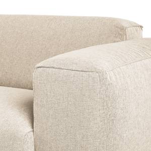 Ecksofa HUDSON mit Rundecke Webstoff Saia: Beige - Ecke davorstehend links