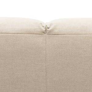 Ecksofa HUDSON mit Rundecke Webstoff Saia: Beige - Ecke davorstehend links