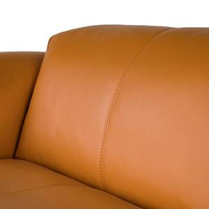 Ecksofa HUDSON mit Rundecke Echtleder Neka: Cognac - Ecke davorstehend links