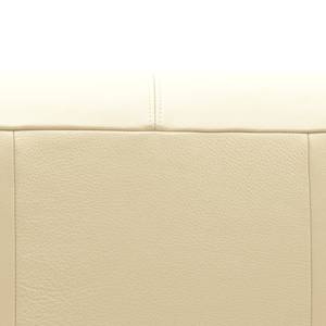 Ecksofa HUDSON mit Rundecke Echtleder Neka: Creme - Ecke davorstehend links