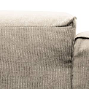 Divano angolare a 3 posti HUDSON Tessuto Saia: beige - Larghezza: 251 cm - Longchair preimpostata a sinistra