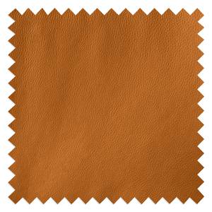 Divano angolare a 3 posti HUDSON Vera pelle Neka: color cognac - Larghezza: 251 cm - Longchair preimpostata a sinistra