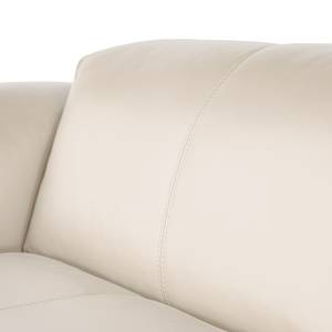 Hoekbank HUDSON 3-zits met chaise longue Echt leer Neka: Lichtgrijs - Breedte: 251 cm - Longchair vooraanzicht links