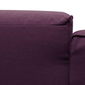 Ecksofa HUDSON 3-Sitzer mit Longchair Webstoff Anda II: Violett - Breite: 251 cm - Longchair davorstehend rechts