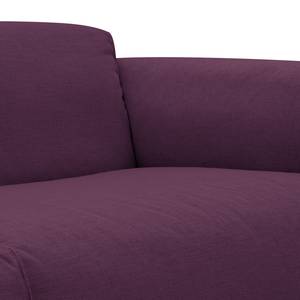 Ecksofa HUDSON 3-Sitzer mit Longchair Webstoff Anda II: Violett - Breite: 251 cm - Longchair davorstehend links