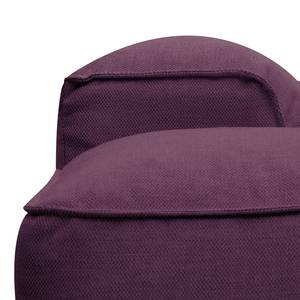 Ecksofa HUDSON 3-Sitzer mit Longchair Webstoff Anda II: Violett - Breite: 251 cm - Longchair davorstehend links