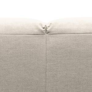 Canapé d’angle 3 places HUDSON Tissu Saia: Beige - Largeur : 284 cm - Méridienne courte à droite (vue de face)