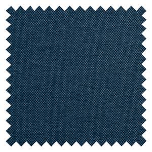 Canapé d’angle 3 places HUDSON Tissu Anda II : Bleu - Largeur : 284 cm - Méridienne courte à droite (vue de face)