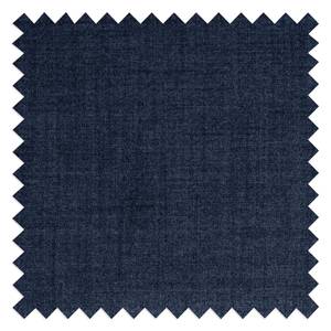 Canapé d’angle 3 places HUDSON Tissu Milan : Bleu foncé - Méridienne courte à droite (vue de face)