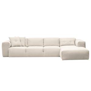 Ecksofa Hudson V Webstoff Webstoff Saia: Beige - Longchair davorstehend rechts