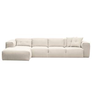 Ecksofa Hudson V Webstoff Webstoff Saia: Beige - Longchair davorstehend links