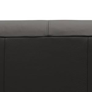 Ecksofa HUDSON mit Chaiselongue Echtleder Neka: Grau - Longchair davorstehend links