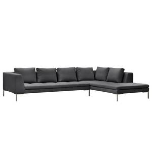 Ecksofa Madison I Webstoff Webstoff Anda II: Grau - Breite: 319 cm - Ottomane davorstehend rechts