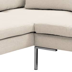 Ecksofa Madison I Webstoff Webstoff Saia: Beige - Breite: 255 cm - Ottomane davorstehend links