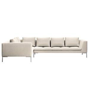 Ecksofa Madison II Webstoff Webstoff Saia: Beige - Breite: 319 cm - Ecke davorstehend rechts