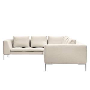 Ecksofa Madison II Webstoff Webstoff Saia: Beige - Breite: 319 cm - Ecke davorstehend rechts