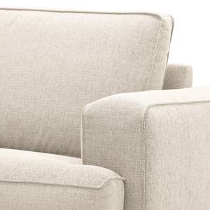 Ecksofa Navona Webstoff Webstoff Saia: Beige - Longchair davorstehend rechts - Braun