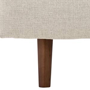 Ecksofa Navona Webstoff Webstoff Saia: Beige - Longchair davorstehend links - Braun