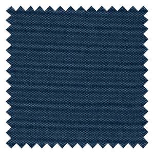 Poggiapiedi GARBO con piedi di legno Tessuto Anda II: blu - Quercia scuro