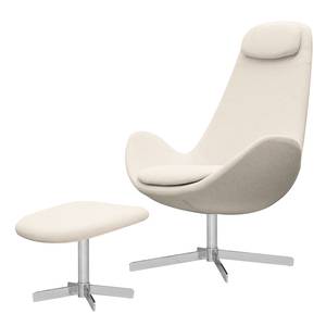 Fauteuil Houston I Tissu Tissu Saia: Beige - Chrome