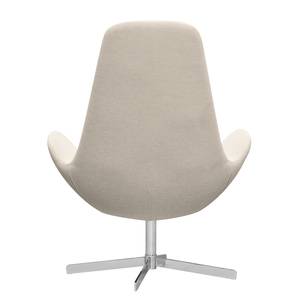 Fauteuil Houston I Tissu Tissu Saia: Beige - Chrome