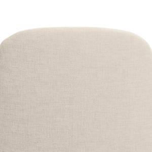 Fauteuil Houston III geweven stof Geweven stof Saia: Beige - Roestvrij staal