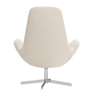 Fauteuil Houston III Tissu Tissu Saia: Beige - Chrome