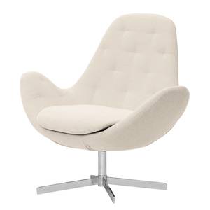 Sessel Houston IV Webstoff Webstoff Saia: Beige - Chrom