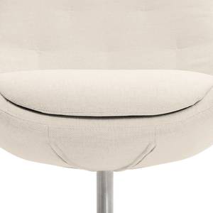 Fauteuil Houston IV Tissu Tissu Saia: Beige - Chrome