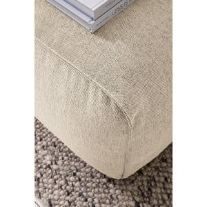 Gestoffeerde hocker HUDSON Geweven stof Saia: Beige