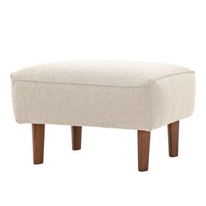 Polsterhocker Navona Webstoff Webstoff Saia: Beige - Braun