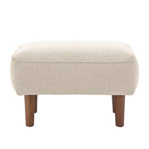 Polsterhocker Navona Webstoff Webstoff Saia: Beige - Braun