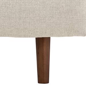 Polsterhocker Navona Webstoff Webstoff Saia: Beige - Braun