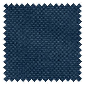 Fauteuil GARBO met houten pootjes Geweven stof Anda II: Blauw - Zwart