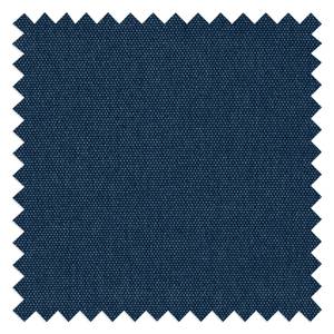 Fauteuil GARBO avec pieds en bois Tissu - Tissu Anda II : Bleu - Chêne foncé